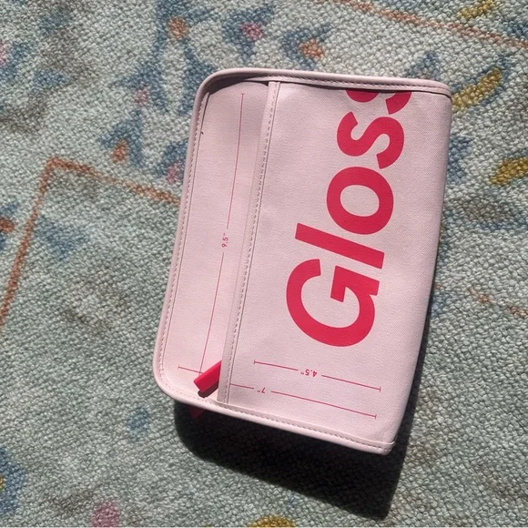 Glossier Pink and Red Pouch - Picture 5 of 12